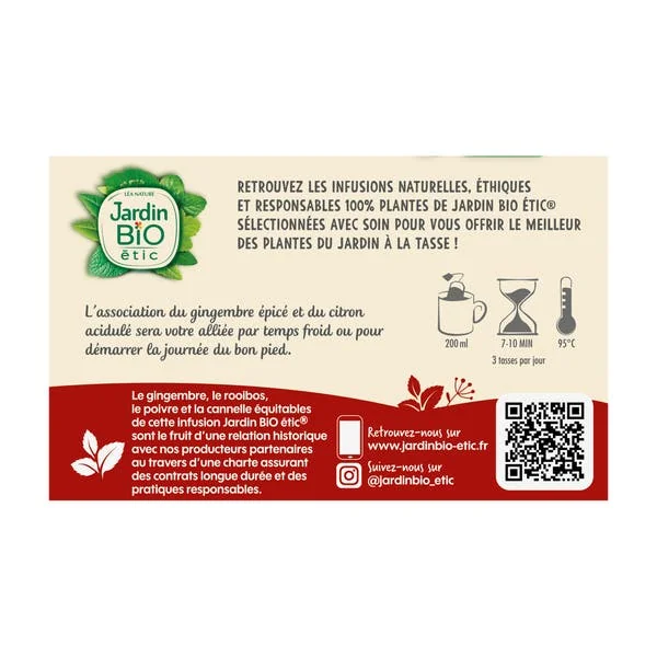 Infusion Gingembre Citron - bio