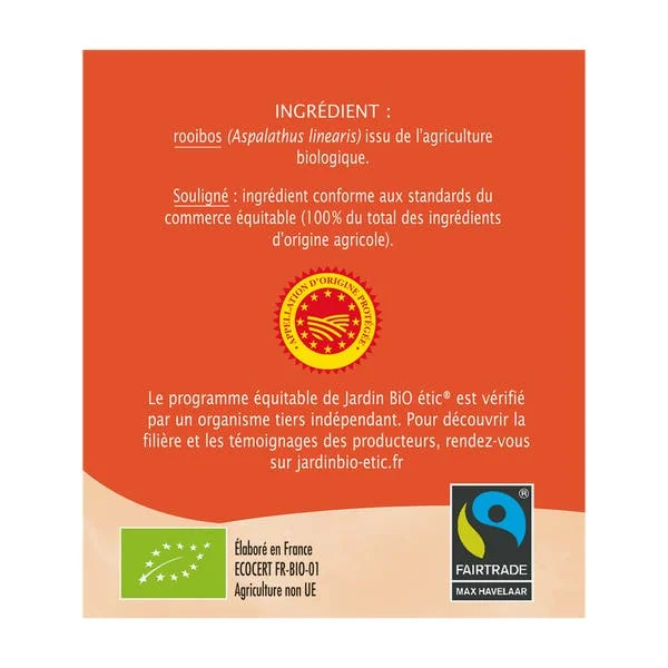 Infusion Rooibos d'Afrique du Sud-bio