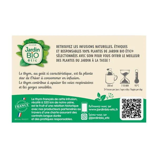 Infusion Thym - bio
