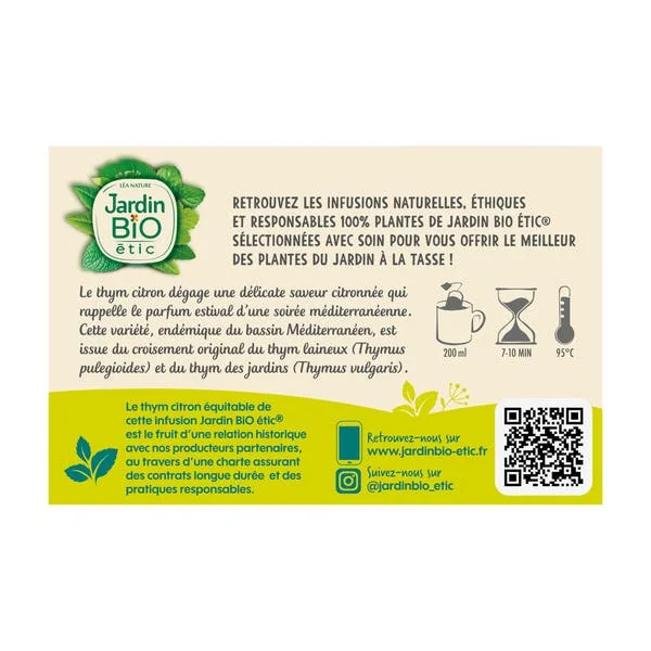 Infusion Thym Citronné - bio