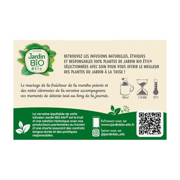 Infusion Verveine citronnée menthe - bio