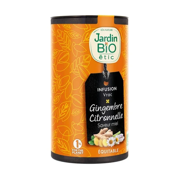 Infusion vrac Gingembre Citronnelle saveur miel - bio