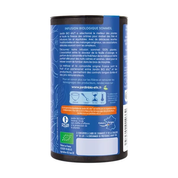 Infusion vrac Sommeil Oranger Camomille Mélisse - bio