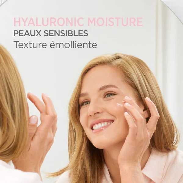 ISDINCEUTICS - Hyaluronic Moisture Crème Hydratante Légère - Visage - Peaux Sensibles Sujettes aux Rougeurs, 50ml