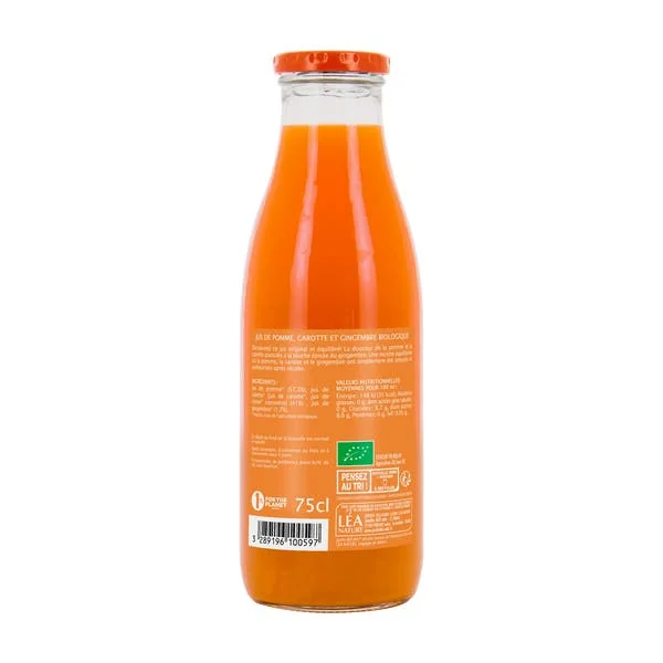Jus Pomme Carotte Gingembre bio