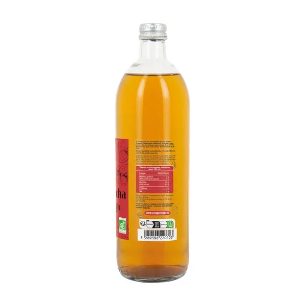 Kombucha saveur Fraise Basilic bio