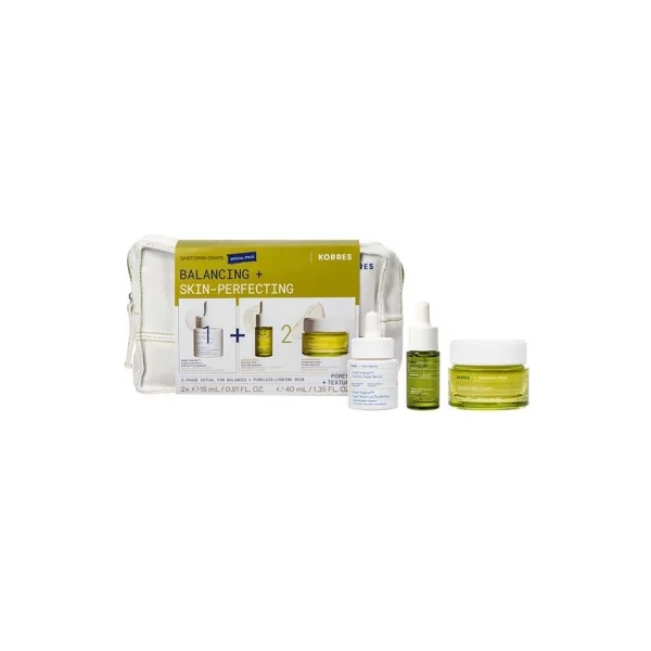 Korres Raisin de Santorin Trousse Équilibrer + Perfecteur de Peau