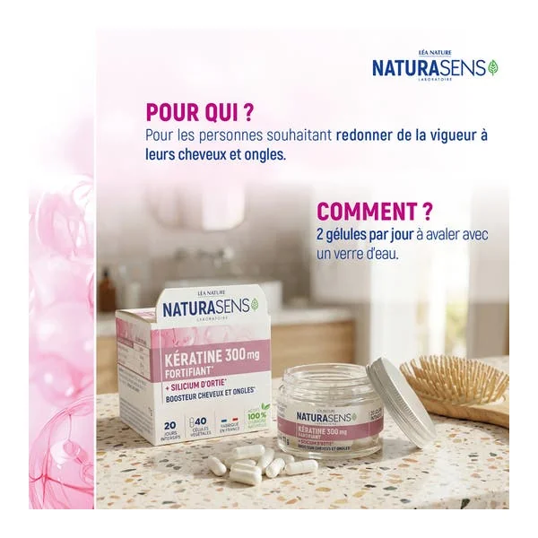 Kératine cheveux et ongles 300mg