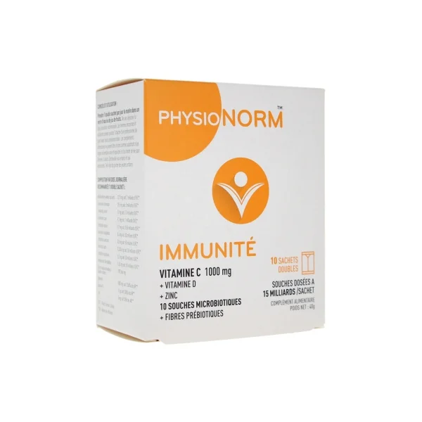 Laboratoire Immubio Physionorm Immunité 10 Sachets Doubles