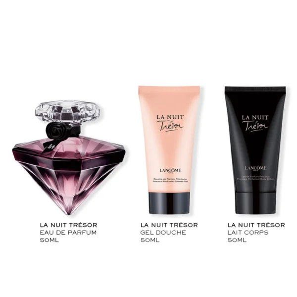 Lancôme - La Nuit Trésor Coffret Eau de Parfum avec son lait corps et gel douche - Édition limitée