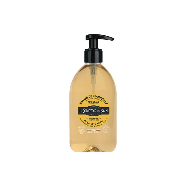 Le Comptoir du Bain Savon de Marseille Vanille-Miel 500 ml