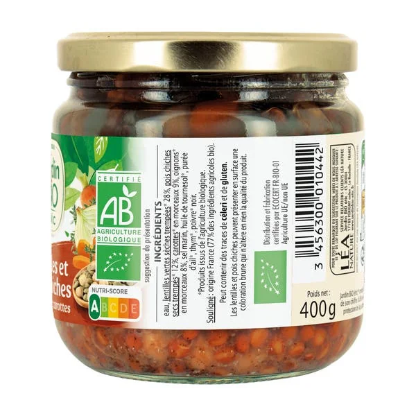Lentilles Pois Chiches Carottes* - bio