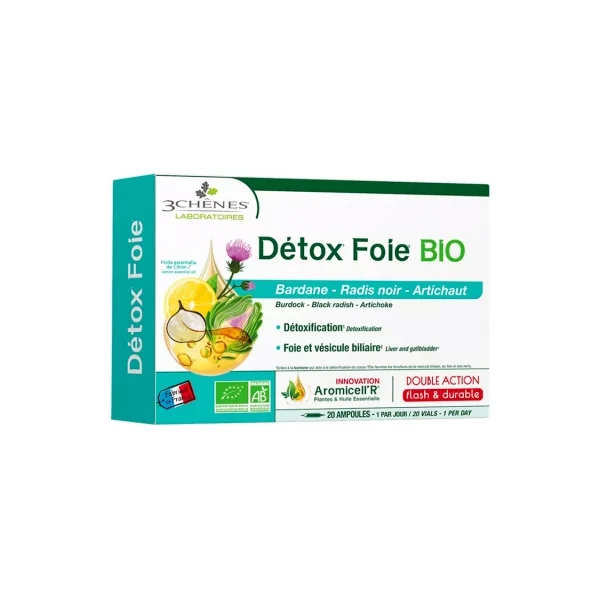 Les 3 Chênes Phyto Aromicell'R Détox Foie Bio 20 Ampoules