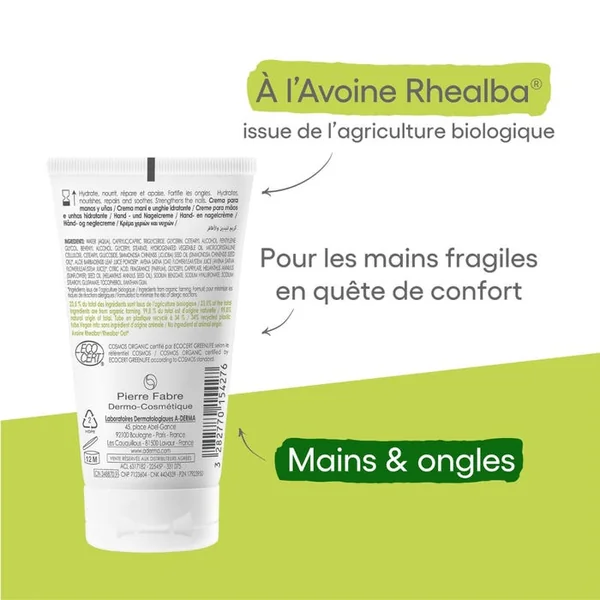 LES INDISPENSABLES - Crème Mains et Ongles Hydratante à l'Acide Hyaluronique - Peaux Sèches, 50ml