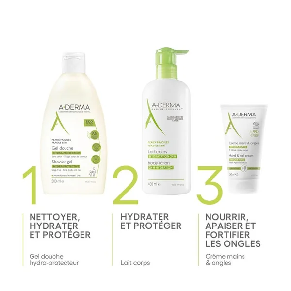 LES INDISPENSABLES - Crème Mains et Ongles Hydratante à l'Acide Hyaluronique - Peaux Sèches, 50ml
