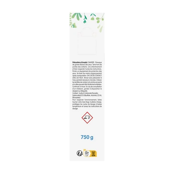 Lessive poudre concentrée blanc & couleur