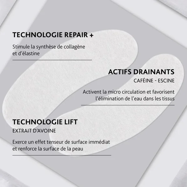 LIFT & REPAIR - Patchs Lift Contour des Yeux - Tous Types de Peaux, 10x2 patchs