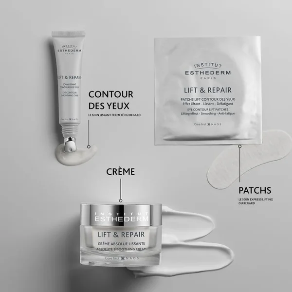 LIFT & REPAIR - Patchs Lift Contour des Yeux - Tous Types de Peaux, 10x2 patchs