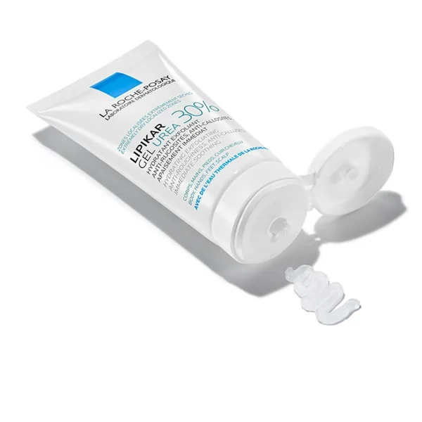 LIPIKAR GEL UREA 30% - Hydratant Exfoliant Anti-Rugosités Anti-Callosités - Corps, Mains, Pieds, Cuir chevelu, 50ml