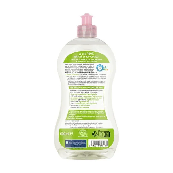 Liquide vaisselle et mains à l'aloe vera