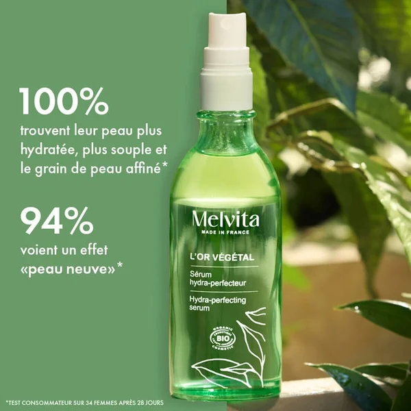 L'OR VEGETAL - Sérum Hydra-Perfecteur Bio - Corps - Tous Types de Peaux, 100ml