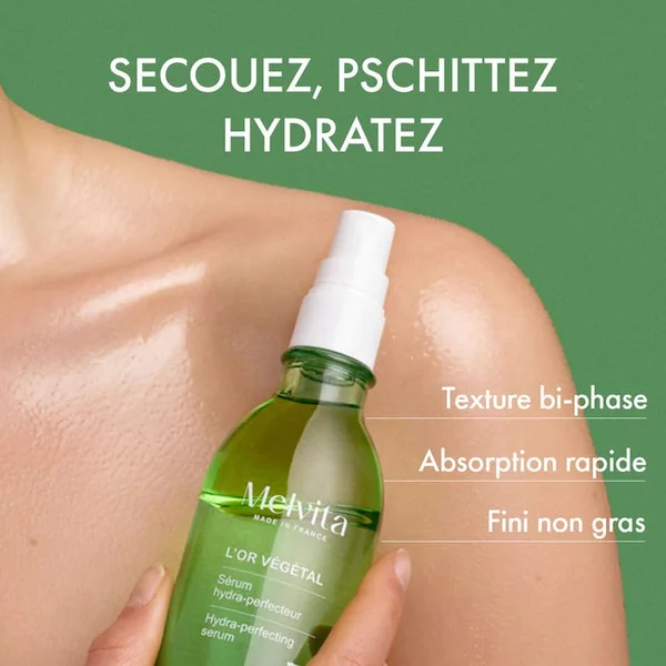 L'OR VEGETAL - Sérum Hydra-Perfecteur Bio - Corps - Tous Types de Peaux, 100ml