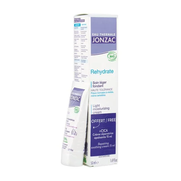 Lot soin léger Rehydrate et crème réparatrice apaisante +CICA