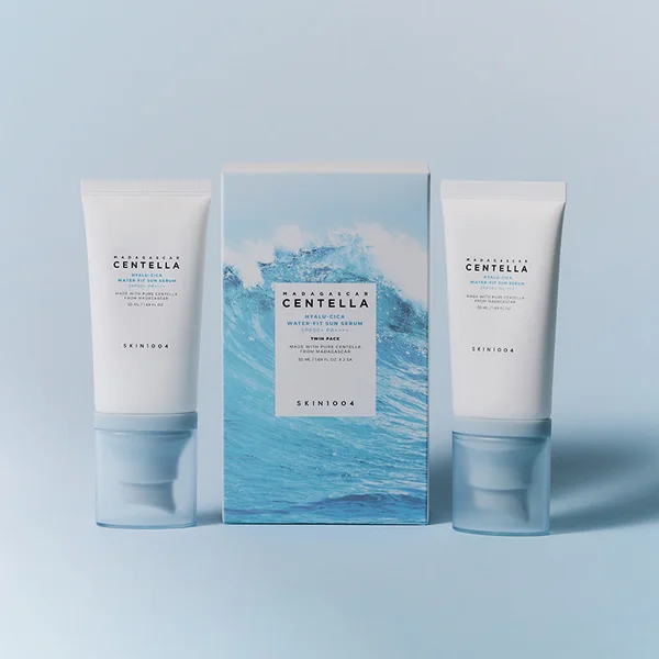 Madagascar Centella Hyalu-Cica Water-Fit Sun Serum Twin Pack