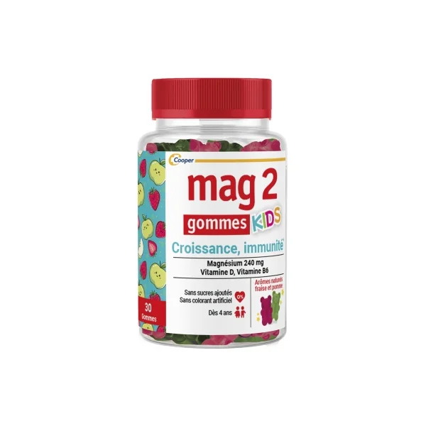 Mag 2 Kids Croissance et Immunité 30 Gommes