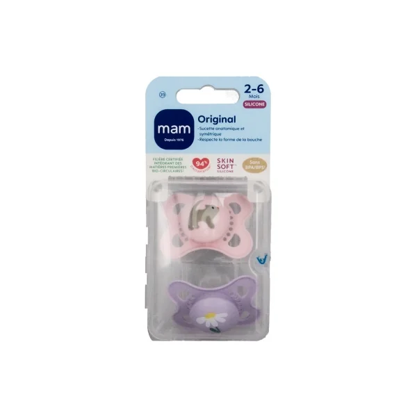 MAM 2 Sucettes Original Nature 2-6 Mois