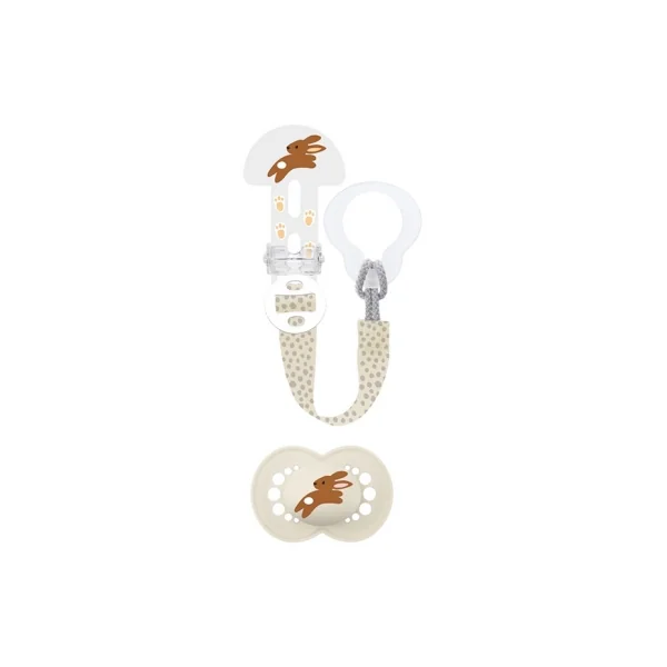 MAM Sucette Original Nature 18 Mois et + avec Attache-Sucette