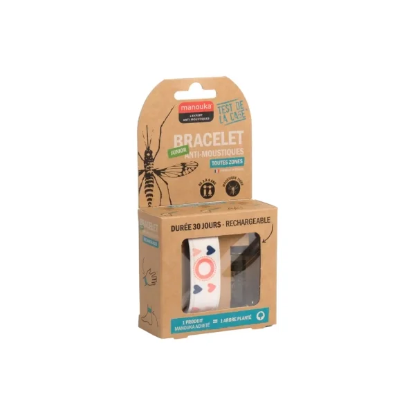 Manouka Bracelet Anti-Moustiques Junior + Recharge 6 ml