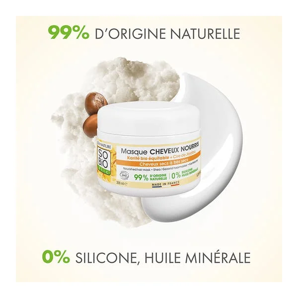 Masque cheveux nourris Karité