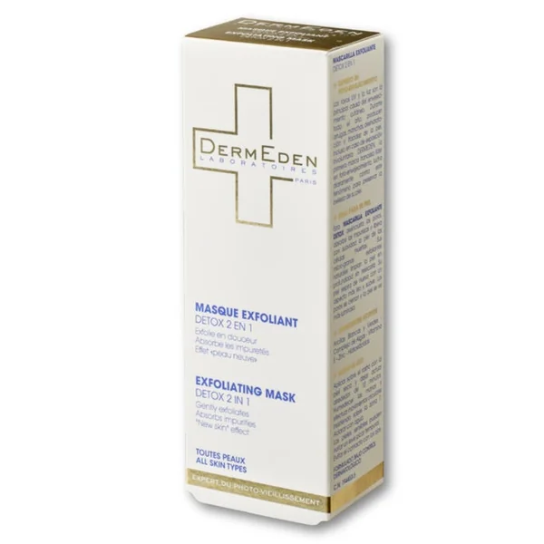 Masque Exfoliant Antioxydant Detox 2 en 1 - Tous Types de Peaux, 50ml