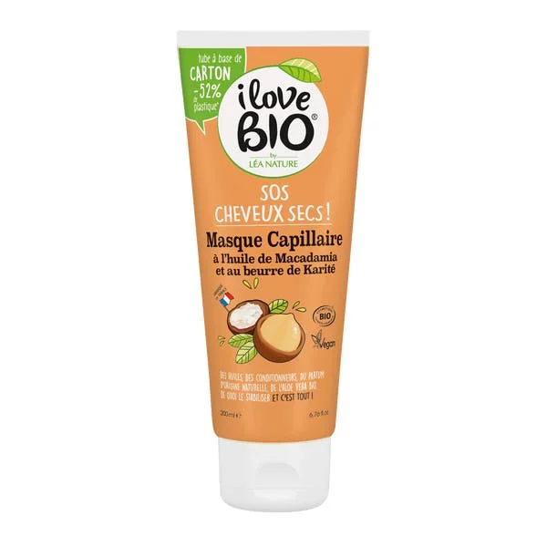 Masque SOS Cheveux Secs, à l'huile de Macadamia & beurre de Karité