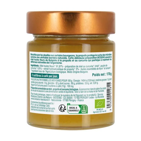 Miel curcuma propolis immunité