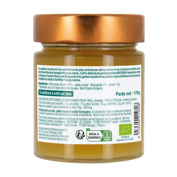 Miel Pollen Gelée royale Fortifiant