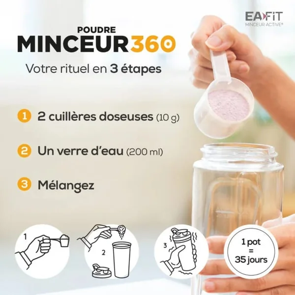 MINCEUR 360 - Morosil, Collagène, Acide Hyaluronique - Goût Matcha Exotique, 275g