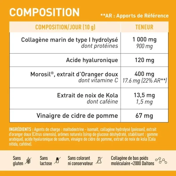 MINCEUR 360 - Morosil, Collagène, Acide Hyaluronique - Goût Matcha Exotique, 275g