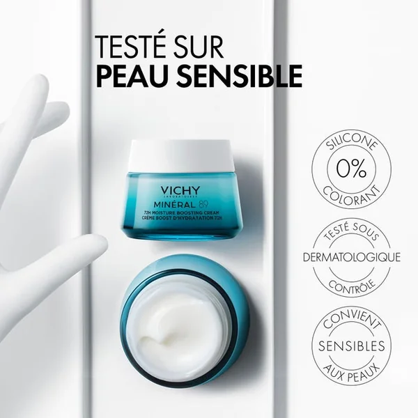 MINERAL 89 - Crème Légère Boost d'Hydratation 72h - Tous types de peaux, 50ml