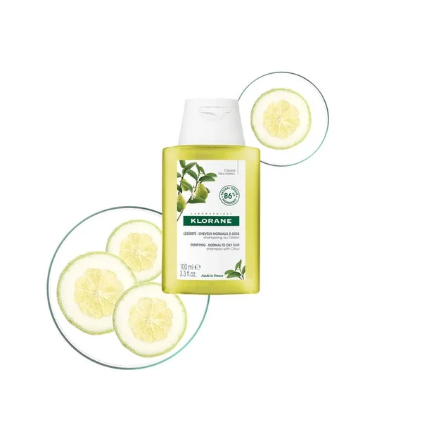 MINI CEDRAT - Shampoing Purifiant et Séborégulateur Cheveux Normaux Regraissant Vite, 100ml