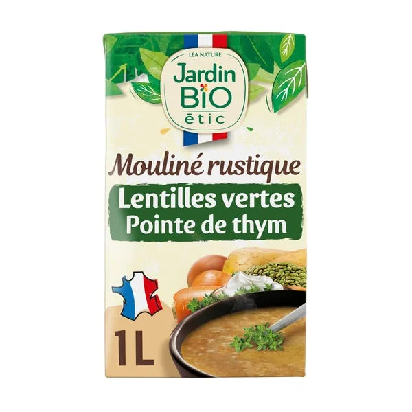 Mouliné Lentilles vertes pointe de Thym bio