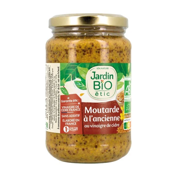 Moutarde à l'ancienne au vinaigre de cidre - bio