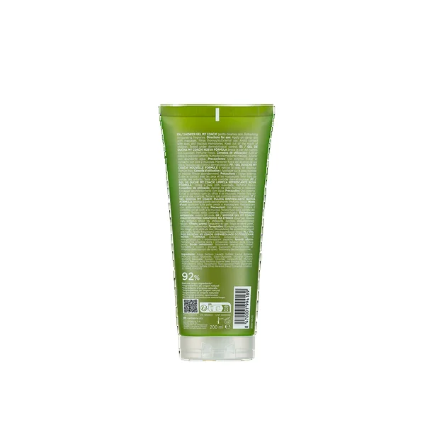 MY COACH ! - Gel Douche Sans Savon au Guarana - Tous Types de Peaux, 200ml