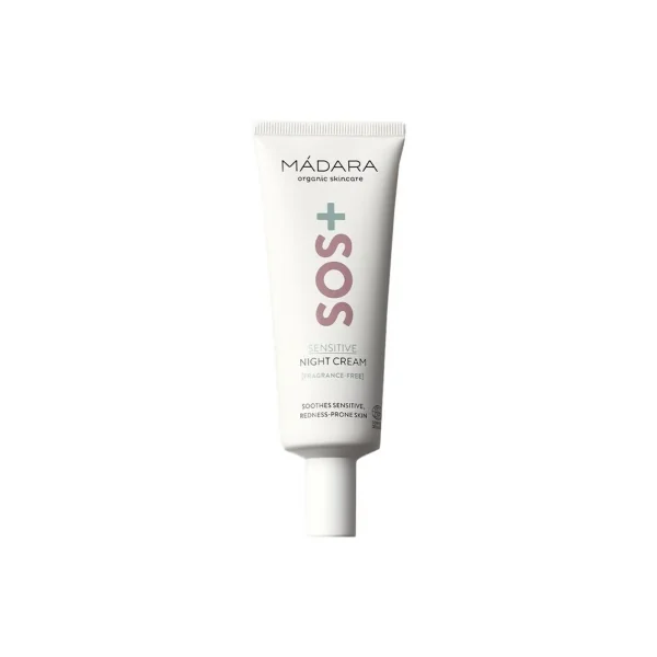 Mádara SOS+ Sensitive Night Cream Crème de Nuit Bio 70 ml (à consommer de préférence avant le 30/08/2026)