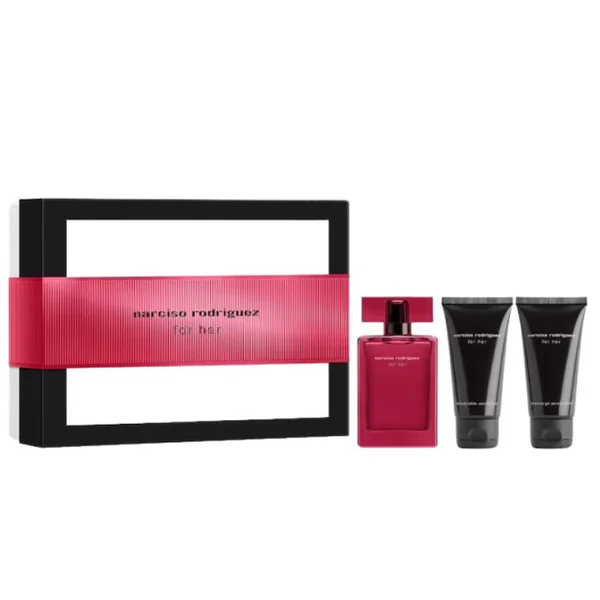 Narciso Rodriguez - For Her Coffret Eau de Parfum Intense, gel douche et lait corps