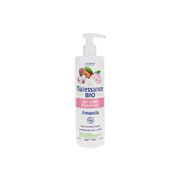 Natessance Lait Corps Nourrissant Amande Bio 400 ml