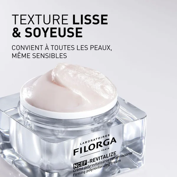 NCEF-REVITALIZE - Crème Polyrevitalisante Raffermissante - Visage - Tous Types de Peaux, 50ml