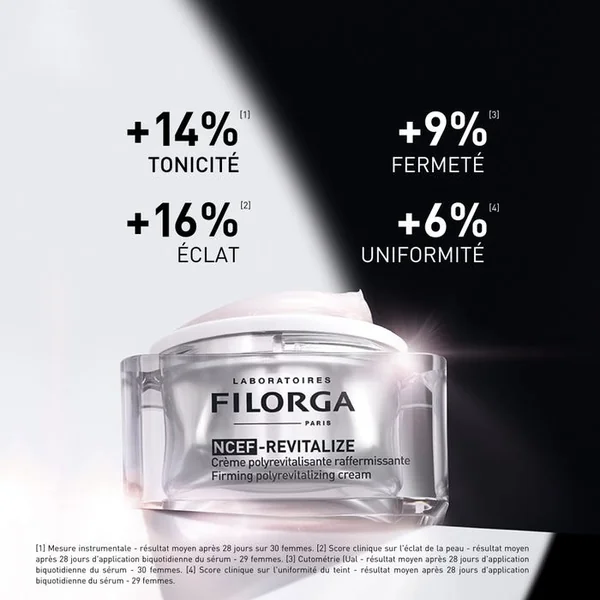 NCEF-REVITALIZE - Crème Polyrevitalisante Raffermissante - Visage - Tous Types de Peaux, 50ml