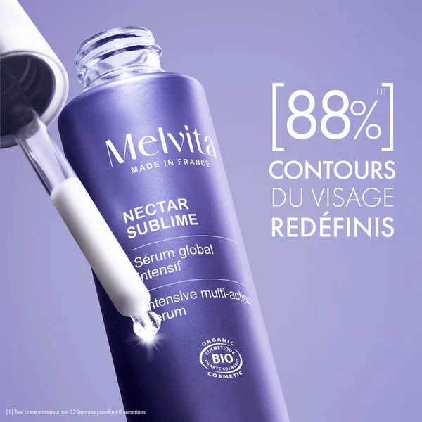 NECTAR SUBLIME - Sérum Global Intensif Bio - Visage - Tous Types de Peaux, 30ml
